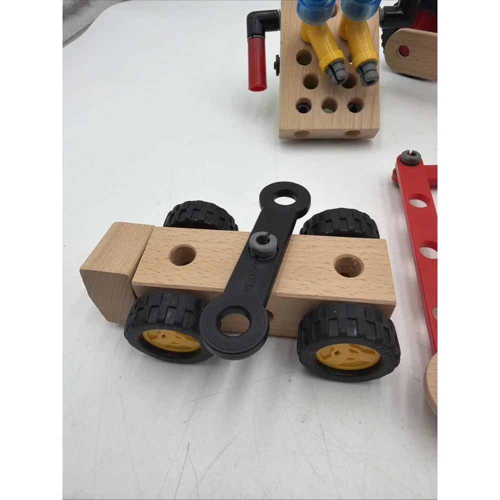 Vintage Lot of BRIO Wooden Trucks Vehicles Replacement Parts